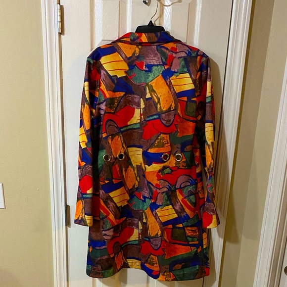 🔥🔥Beautiful 🤩 Large women’s multicolor blazer🔥❤️ excellent condition - Picture 2 of 4